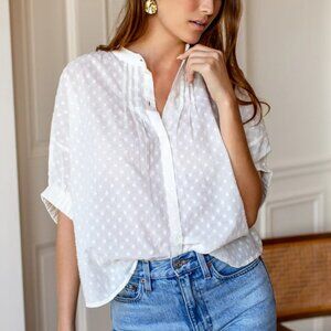 Emerson Fry Mandarin Collar Top